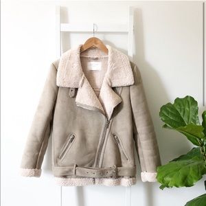 zara sherpa jacket